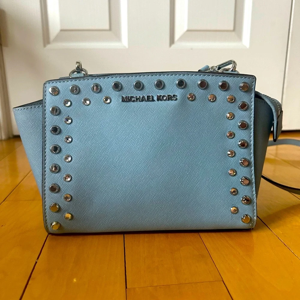 Michael Kors Selma Stud/Crystal Crossbody - Picture 2 of 15